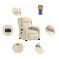 vidaXL Massagesessel Elektrisch Creme Stoff vidaXL Massagesessel Elektrisch Creme Stoff
