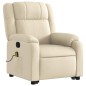 vidaXL Massagesessel mit Aufstehhilfe Creme Stoff vidaXL Massagesessel mit Aufstehhilfe Creme Stoff