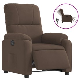 vidaXL Relaxsessel Elektrisch Braun Mikrofasergewebe