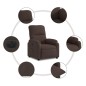 vidaXL Relaxsessel Elektrisch Braun Mikrofasergewebe vidaXL Relaxsessel Elektrisch Braun Mikrofasergewebe