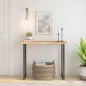 vidaXL Tischplatte 80x40x2,5 cm Rechteckig Massivholz Akazie Baumkante vidaXL Tischplatte 80x40x2,5 cm Rechteckig Massivholz Akazie Baumkante