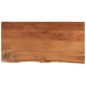 vidaXL Tischplatte 80x40x2,5 cm Rechteckig Massivholz Akazie Baumkante vidaXL Tischplatte 80x40x2,5 cm Rechteckig Massivholz Akazie Baumkante