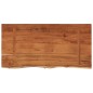 vidaXL Tischplatte 80x40x2,5 cm Rechteckig Massivholz Akazie Baumkante vidaXL Tischplatte 80x40x2,5 cm Rechteckig Massivholz Akazie Baumkante