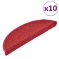 vidaXL Stufenmatten 10 Stk. 56x17x3 cm Bordeauxrot vidaXL Stufenmatten 10 Stk. 56x17x3 cm Bordeauxrot