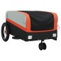 vidaXL Fahrradanhänger Schwarz und Orange 30 kg Eisen vidaXL Fahrradanhänger Schwarz und Orange 30 kg Eisen