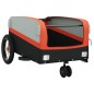 vidaXL Fahrradanhänger Schwarz und Orange 30 kg Eisen vidaXL Fahrradanhänger Schwarz und Orange 30 kg Eisen