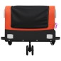 vidaXL Fahrradanhänger Schwarz und Orange 30 kg Eisen vidaXL Fahrradanhänger Schwarz und Orange 30 kg Eisen