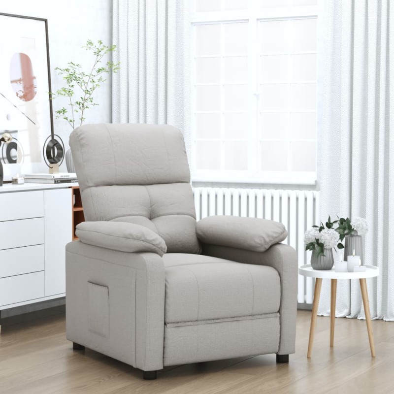 vidaXL Relaxsessel Taupe Stoff vidaXL Relaxsessel Taupe Stoff