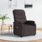 vidaXL Massagesessel Dunkelbraun Stoff vidaXL Massagesessel Dunkelbraun Stoff