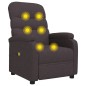 vidaXL Massagesessel Dunkelbraun Stoff vidaXL Massagesessel Dunkelbraun Stoff