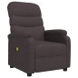 vidaXL Massagesessel Dunkelbraun Stoff vidaXL Massagesessel Dunkelbraun Stoff