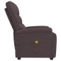 vidaXL Massagesessel Dunkelbraun Stoff vidaXL Massagesessel Dunkelbraun Stoff