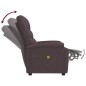 vidaXL Massagesessel Dunkelbraun Stoff vidaXL Massagesessel Dunkelbraun Stoff
