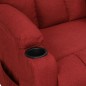 vidaXL Relaxsessel Weinrot Stoff