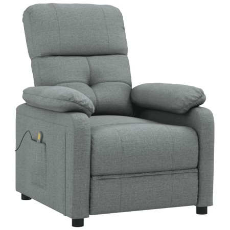 vidaXL Massagesessel Dunkelgrau Stoff