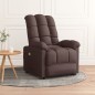 vidaXL Massagesessel Dunkelbraun Stoff vidaXL Massagesessel Dunkelbraun Stoff