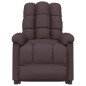 vidaXL Massagesessel Dunkelbraun Stoff vidaXL Massagesessel Dunkelbraun Stoff