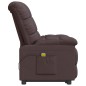 vidaXL Massagesessel Dunkelbraun Stoff vidaXL Massagesessel Dunkelbraun Stoff
