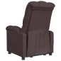 vidaXL Massagesessel Dunkelbraun Stoff vidaXL Massagesessel Dunkelbraun Stoff