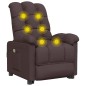 vidaXL Massagesessel Dunkelbraun Stoff vidaXL Massagesessel Dunkelbraun Stoff