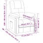 vidaXL Relaxsessel Dunkelgrau Stoff vidaXL Relaxsessel Dunkelgrau Stoff