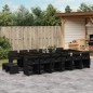 vidaXL 17-tlg. Garten-Essgruppe mit Kissen Schwarz Poly Rattan vidaXL 17-tlg. Garten-Essgruppe mit Kissen Schwarz Poly Rattan