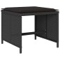 vidaXL 17-tlg. Garten-Essgruppe mit Kissen Schwarz Poly Rattan vidaXL 17-tlg. Garten-Essgruppe mit Kissen Schwarz Poly Rattan
