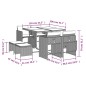 vidaXL 9-tlg. Garten-Essgruppe mit Kissen Schwarz Poly Rattan vidaXL 9-tlg. Garten-Essgruppe mit Kissen Schwarz Poly Rattan