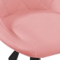 vidaXL Esszimmerstuhl Drehbar Rosa Samt vidaXL Esszimmerstuhl Drehbar Rosa Samt