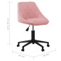 vidaXL Esszimmerstuhl Drehbar Rosa Samt vidaXL Esszimmerstuhl Drehbar Rosa Samt
