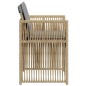vidaXL Gartenstühle mit Kissen 4 Stk. Beigemischung Poly Rattan vidaXL Gartenstühle mit Kissen 4 Stk. Beigemischung Poly Rattan