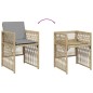 vidaXL Gartenstühle mit Kissen 4 Stk. Beigemischung Poly Rattan vidaXL Gartenstühle mit Kissen 4 Stk. Beigemischung Poly Rattan