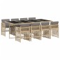 vidaXL 9-tlg. Garten-Essgruppe mit Kissen Beigemischung Poly Rattan vidaXL 9-tlg. Garten-Essgruppe mit Kissen Beigemischung Poly Rattan