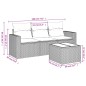 vidaXL 4-tlg. Garten-Sofagarnitur mit Kissen Braun Poly Rattan vidaXL 4-tlg. Garten-Sofagarnitur mit Kissen Braun Poly Rattan