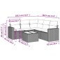 vidaXL 6-tlg. Garten-Sofagarnitur mit Kissen Braun Poly Rattan vidaXL 6-tlg. Garten-Sofagarnitur mit Kissen Braun Poly Rattan