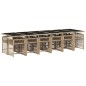 vidaXL 13-tlg. Garten-Essgruppe mit Kissen Beige Poly Rattan vidaXL 13-tlg. Garten-Essgruppe mit Kissen Beige Poly Rattan