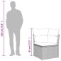 vidaXL Garten-Ecksofa mit Kissen Hellgrau Poly Rattan vidaXL Garten-Ecksofa mit Kissen Hellgrau Poly Rattan