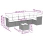 vidaXL 7-tlg. Garten-Sofagarnitur mit Kissen Hellgrau Poly Rattan vidaXL 7-tlg. Garten-Sofagarnitur mit Kissen Hellgrau Poly Rattan