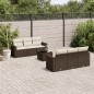 vidaXL 7-tlg. Garten-Sofagarnitur mit Kissen Braun Poly Rattan vidaXL 7-tlg. Garten-Sofagarnitur mit Kissen Braun Poly Rattan