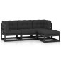4-tlg. Garten-Lounge-Set mit Kissen Massivholz Kiefer 4-tlg. Garten-Lounge-Set mit Kissen Massivholz Kiefer