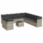 vidaXL 12-tlg. Garten-Sofagarnitur mit Kissen Hellgrau Poly Rattan vidaXL 12-tlg. Garten-Sofagarnitur mit Kissen Hellgrau Poly Rattan