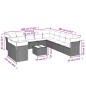 vidaXL 12-tlg. Garten-Sofagarnitur mit Kissen Hellgrau Poly Rattan vidaXL 12-tlg. Garten-Sofagarnitur mit Kissen Hellgrau Poly Rattan