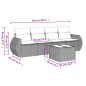 vidaXL 5-tlg. Garten-Sofagarnitur mit Kissen Braun Poly Rattan vidaXL 5-tlg. Garten-Sofagarnitur mit Kissen Braun Poly Rattan