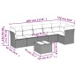vidaXL 7-tlg. Garten-Sofagarnitur mit Kissen Braun Poly Rattan vidaXL 7-tlg. Garten-Sofagarnitur mit Kissen Braun Poly Rattan