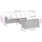vidaXL 9-tlg. Garten-Sofagarnitur mit Kissen Hellgrau Poly Rattan vidaXL 9-tlg. Garten-Sofagarnitur mit Kissen Hellgrau Poly Rattan
