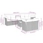 vidaXL 9-tlg. Garten-Sofagarnitur mit Kissen Hellgrau Poly Rattan vidaXL 9-tlg. Garten-Sofagarnitur mit Kissen Hellgrau Poly Rattan