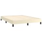 vidaXL Bettgestell Creme 140x200 cm Kunstleder vidaXL Bettgestell Creme 140x200 cm Kunstleder