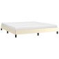 vidaXL Bettgestell Creme 160x200 cm Kunstleder vidaXL Bettgestell Creme 160x200 cm Kunstleder