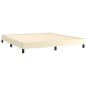 vidaXL Bettgestell Creme 160x200 cm Kunstleder vidaXL Bettgestell Creme 160x200 cm Kunstleder