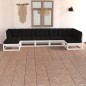 7-tlg. Garten-Lounge-Set mit Kissen Kiefer Massivholz 7-tlg. Garten-Lounge-Set mit Kissen Kiefer Massivholz